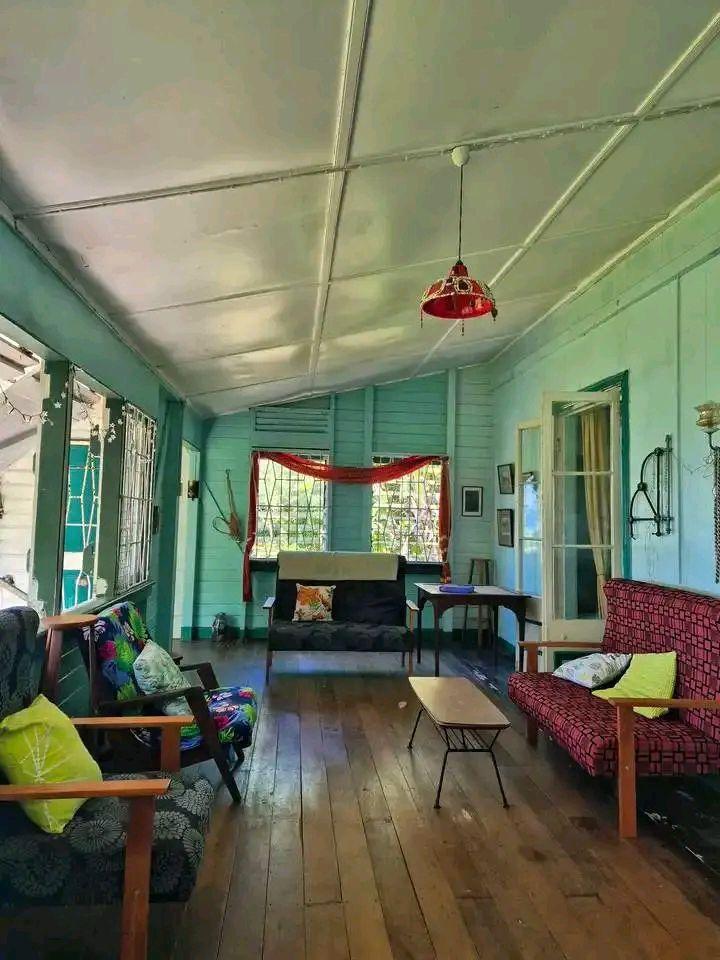 Covered veranda at Alice's BnB