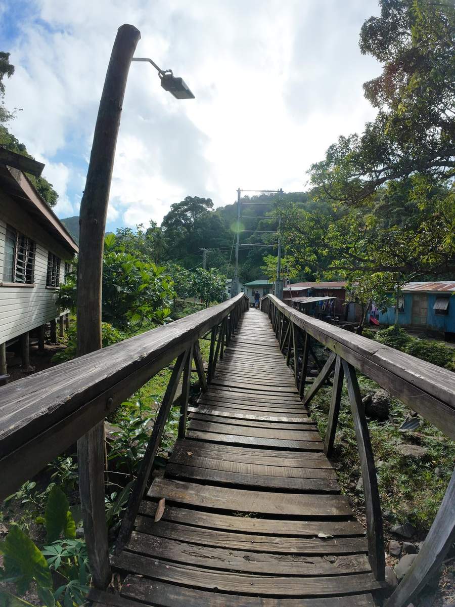 Village bridge crossing