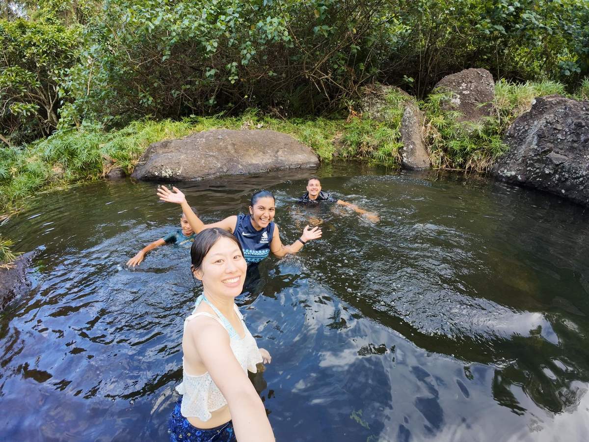 Waterfall swimming tour