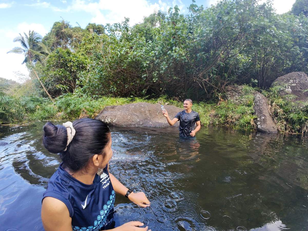 Natural swimming spots on Ovalau